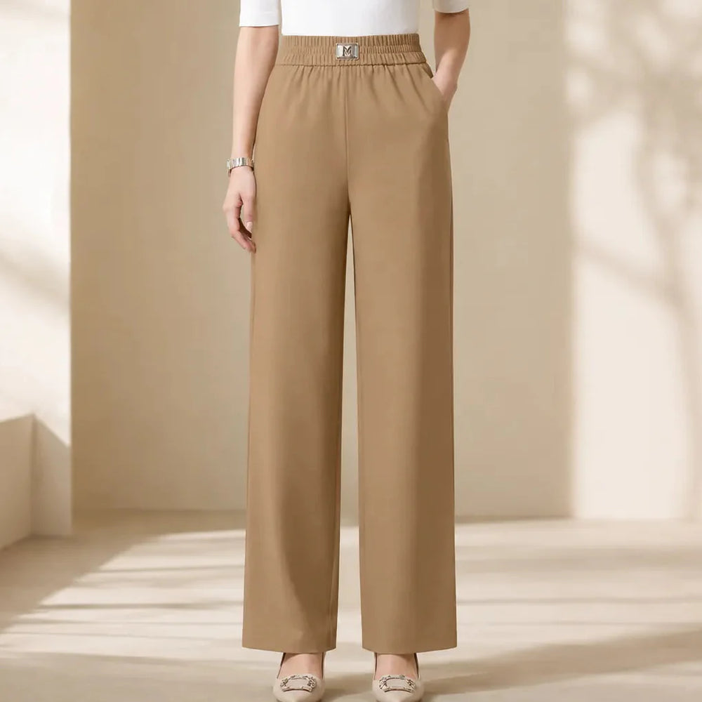 Velora – High Rise Pull-On Wide Leg Stretch Pants for Women