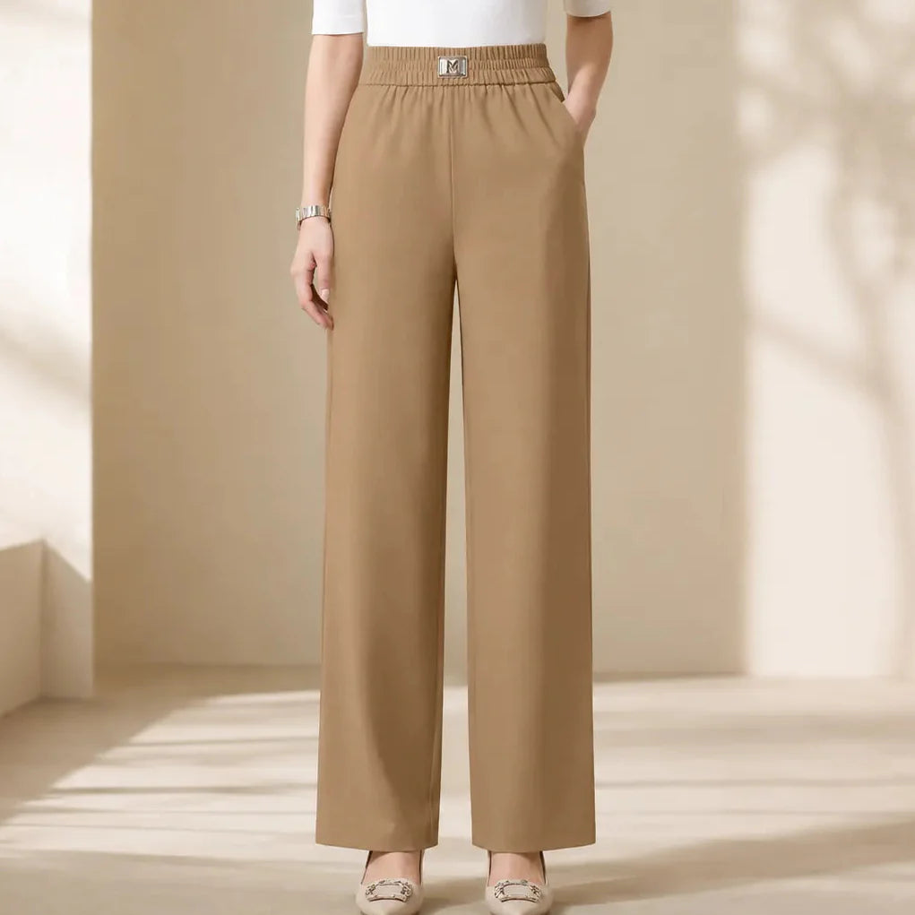Velora – High Rise Pull-On Wide Leg Stretch Pants for Women