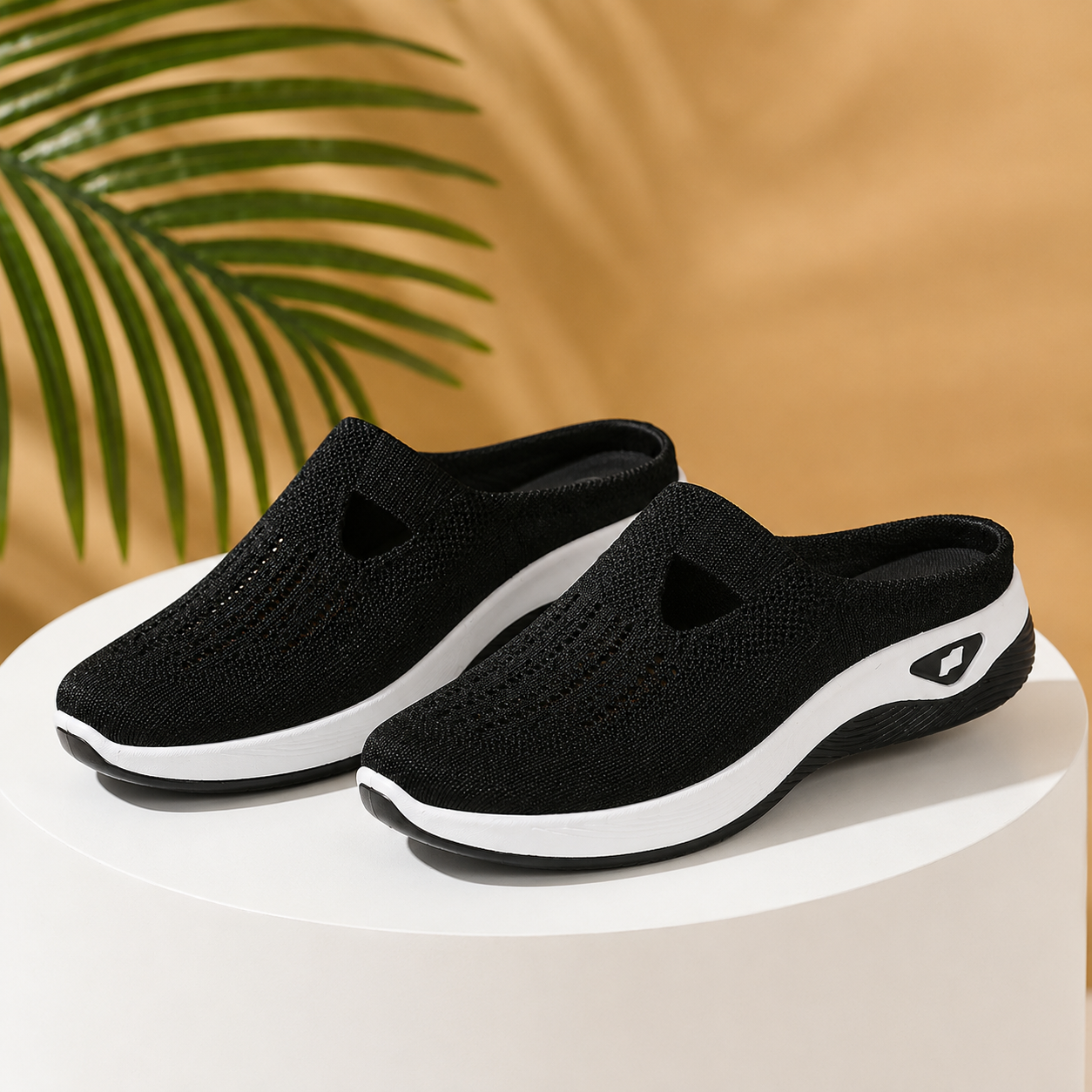 Airessa™ – Breathable Mesh Slip-On Mules with Cushioned Air Sole