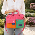 Solara – Color Block Weekend Bag with Crossbody Strap