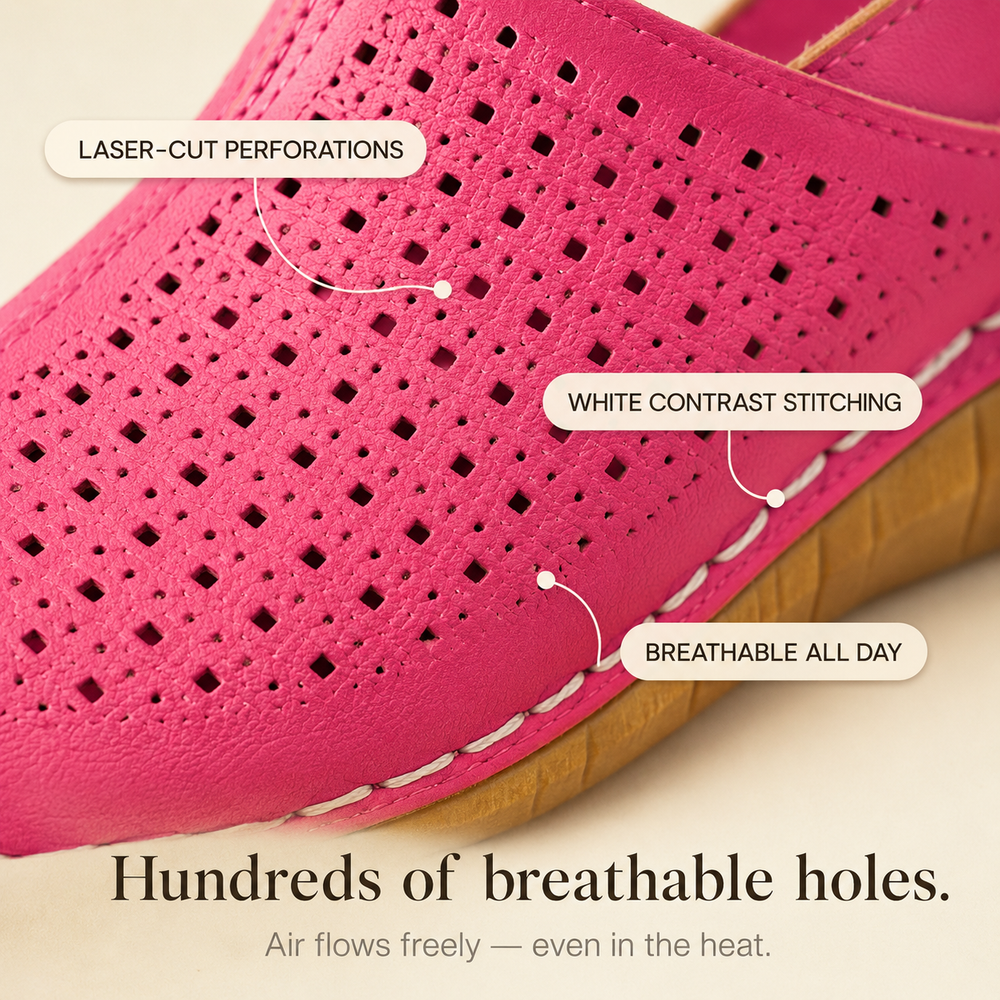 Solea™ – Women's Perforated Wedge Slingback Comfort Sandals