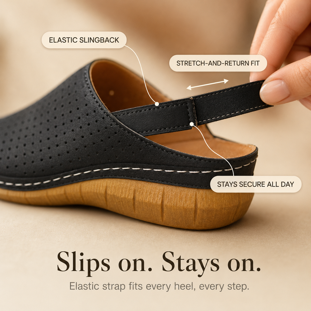Solea™ – Women's Perforated Wedge Slingback Comfort Sandals