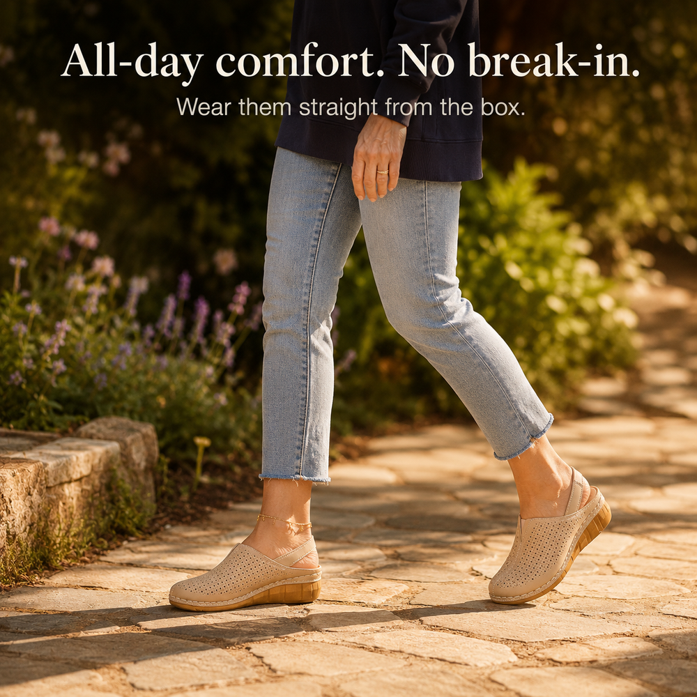 Solea™ – Women's Perforated Wedge Slingback Comfort Sandals