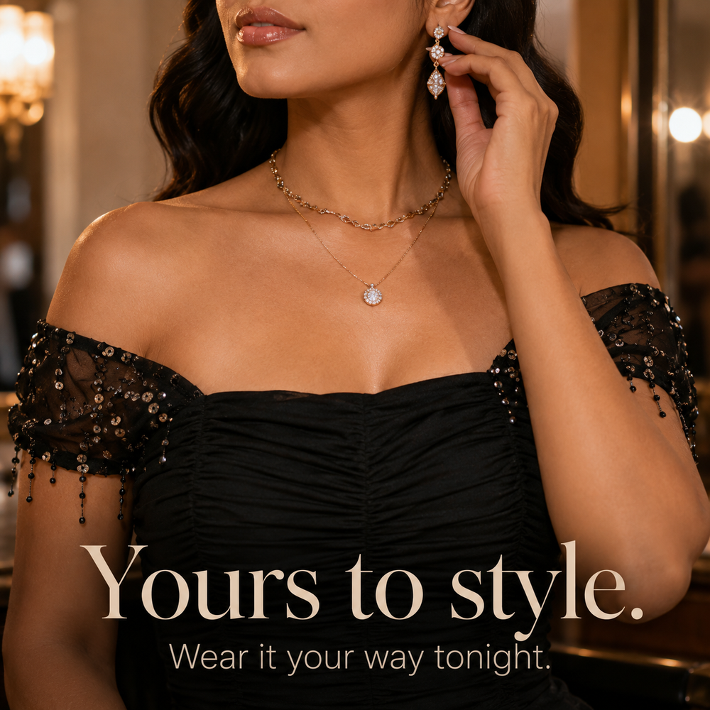Soirée™ – Sequin Slit Maxi Dress with Convertible Square Neck
