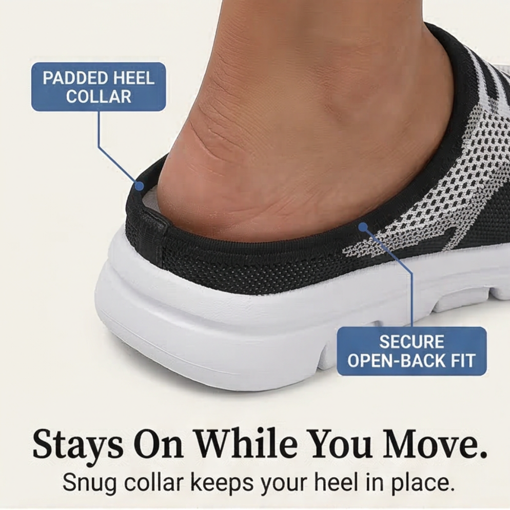 Stepvana – Breathable Air Cushion Slip On Mules for Women