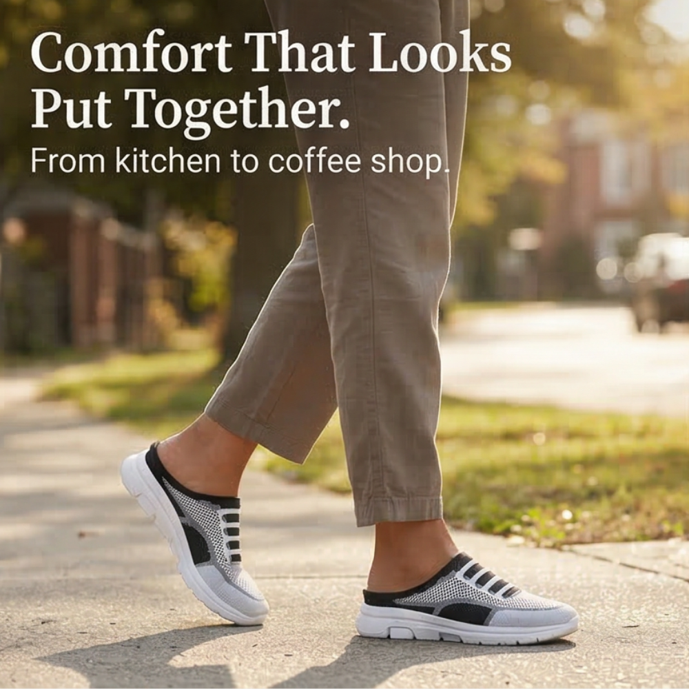 Stepvana – Breathable Air Cushion Slip On Mules for Women