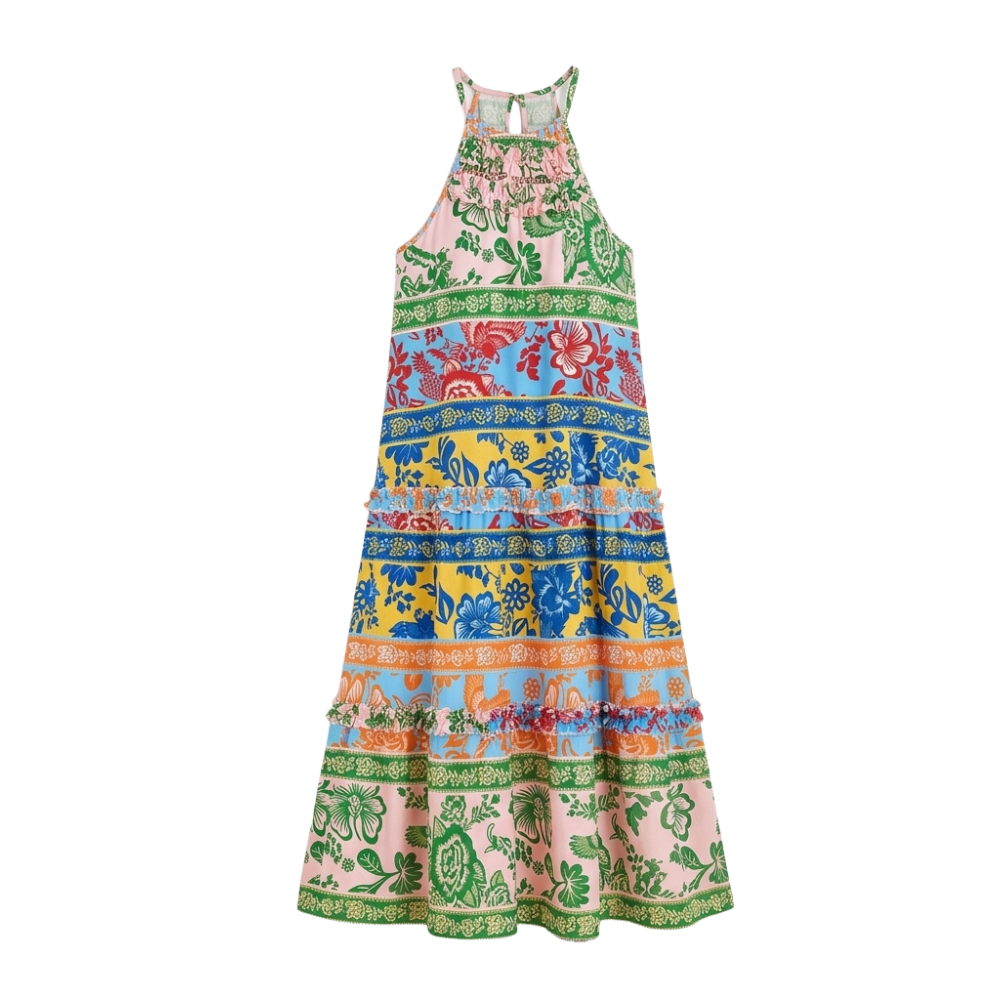 Vivanya – Women's Bold Floral Summer Maxi Dress
