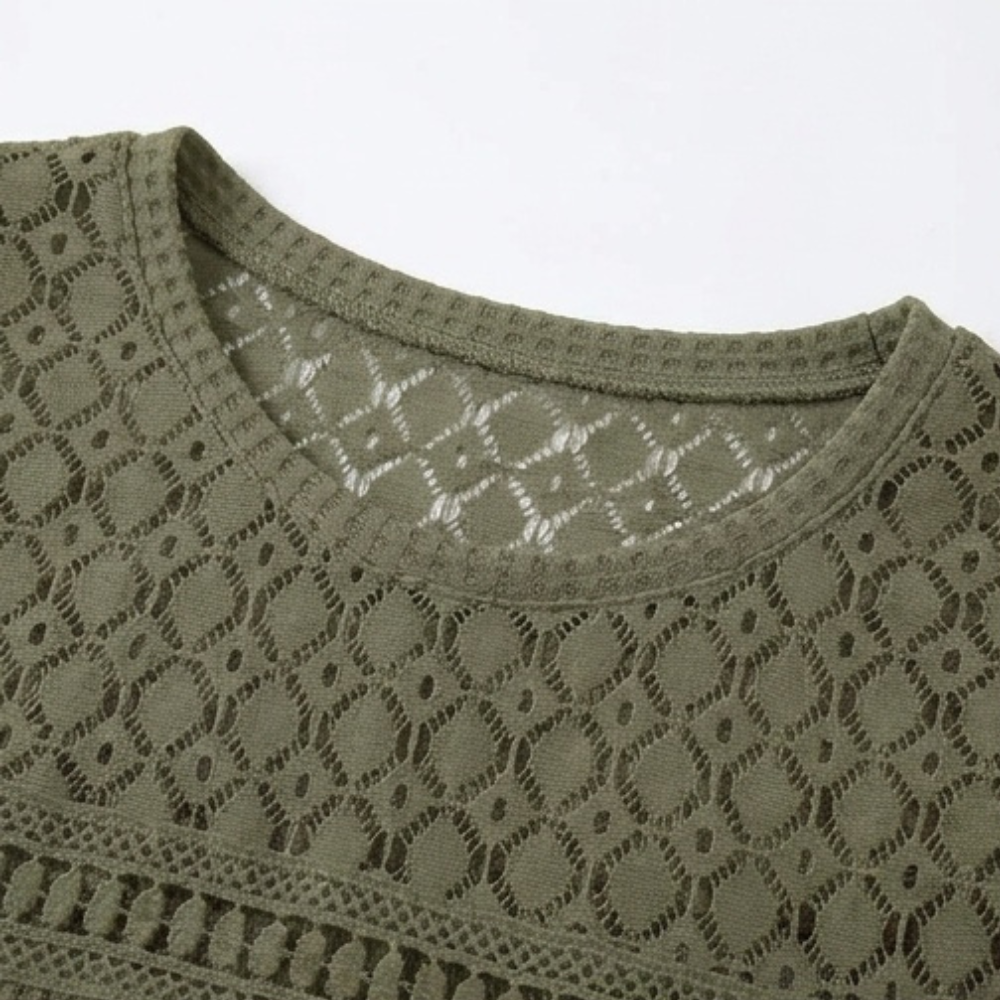 Lunavia – Women's Breezy Open-Weave Knit Top