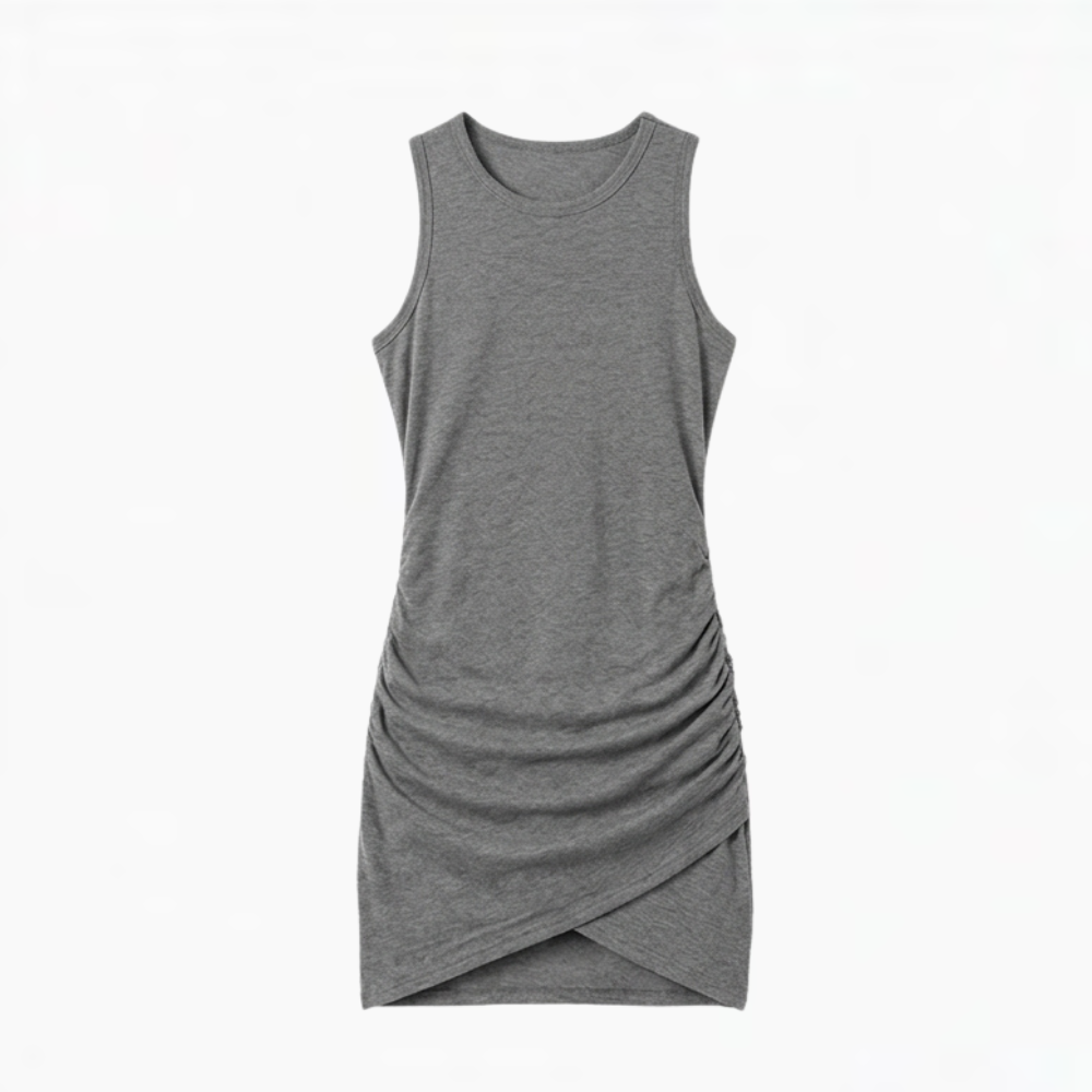 Vivara - Women's Ruched Sleeveless Bodycon Dress