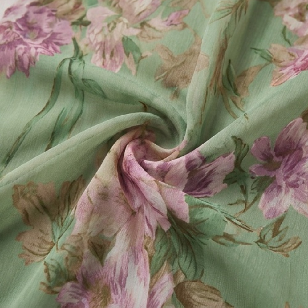 Rosalie – Women's Flowy Sage Floral Summer Maxi
