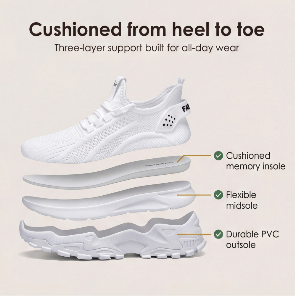 Airessa – Breathable Mesh Sneakers for All Day Comfort