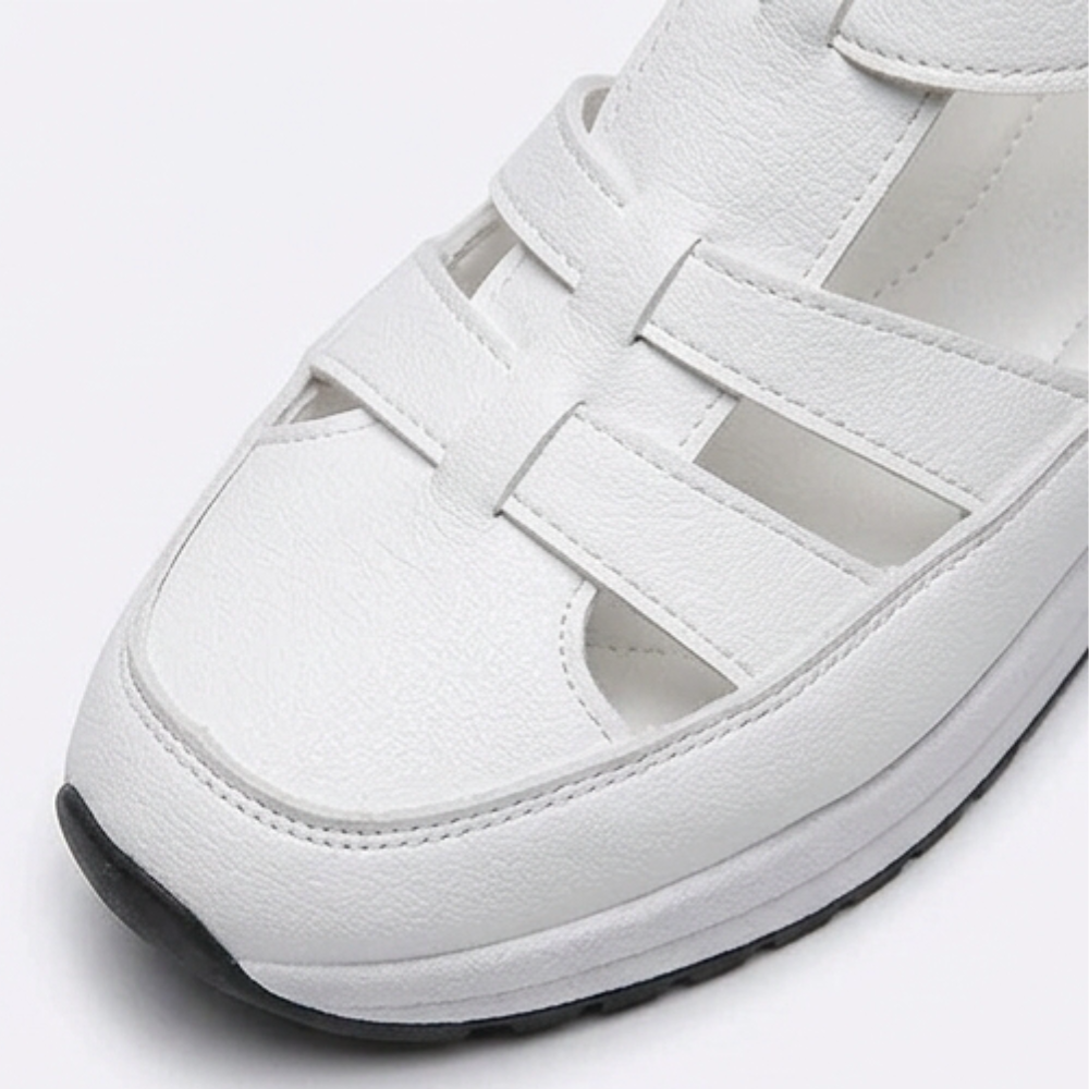 Veluna – Caged Wedge Sandals with Hidden Platform
