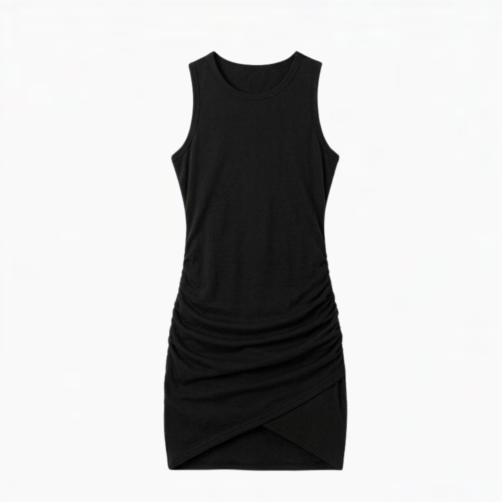 Vivara - Women's Ruched Sleeveless Bodycon Dress