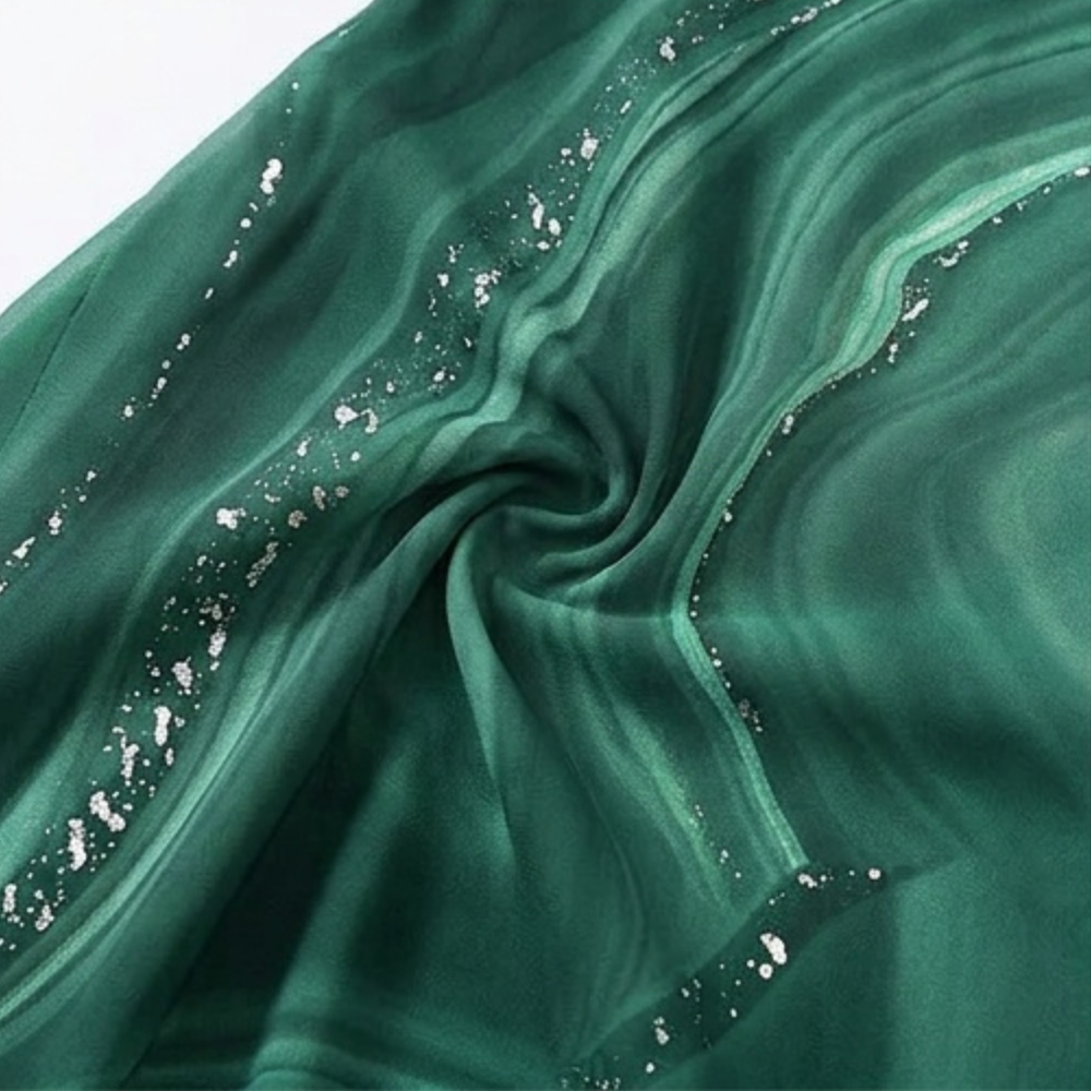 Osyla – Women's Flowing Marbled Midi Dress