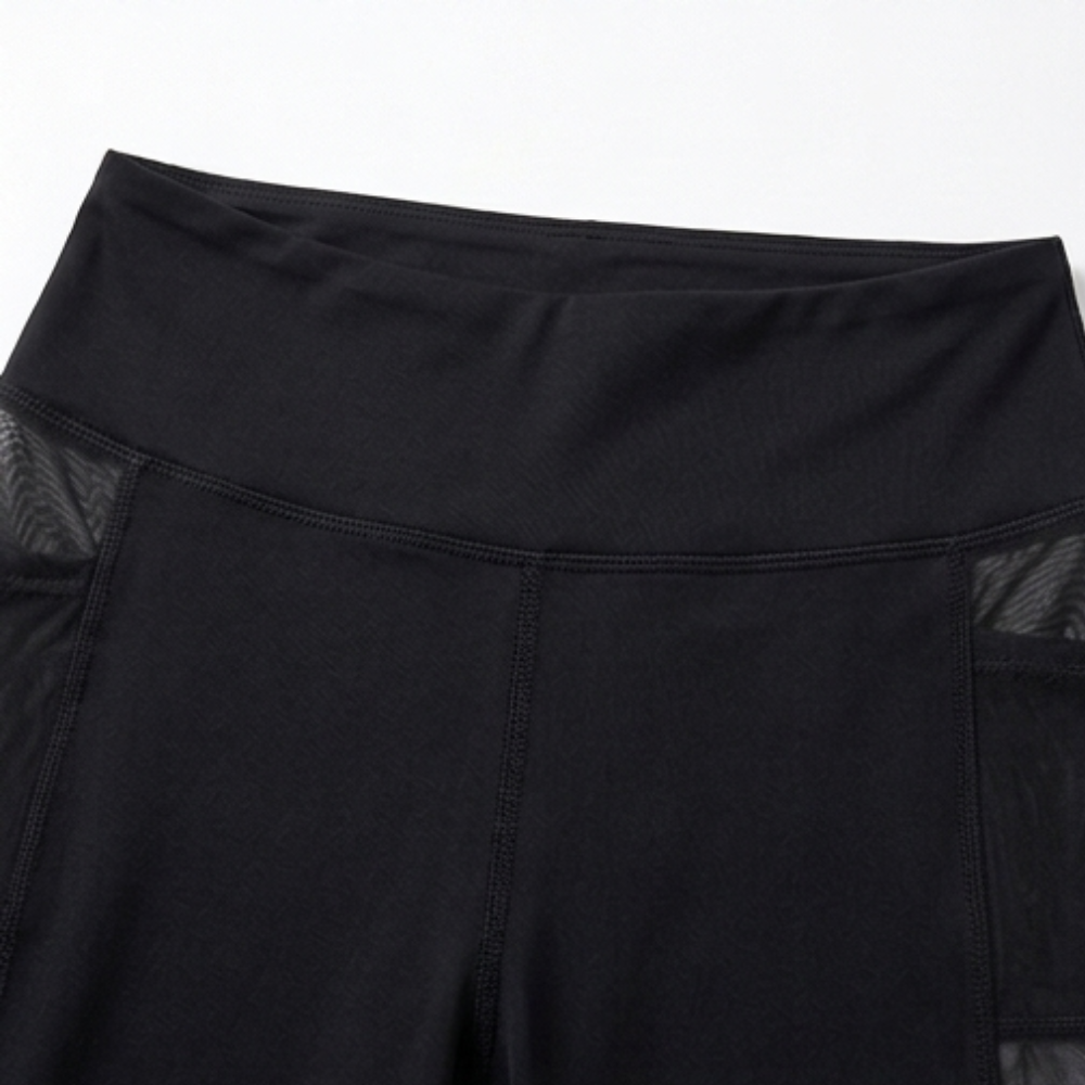 Luxefit – High Waisted Mesh Leggings with Hidden Pocket
