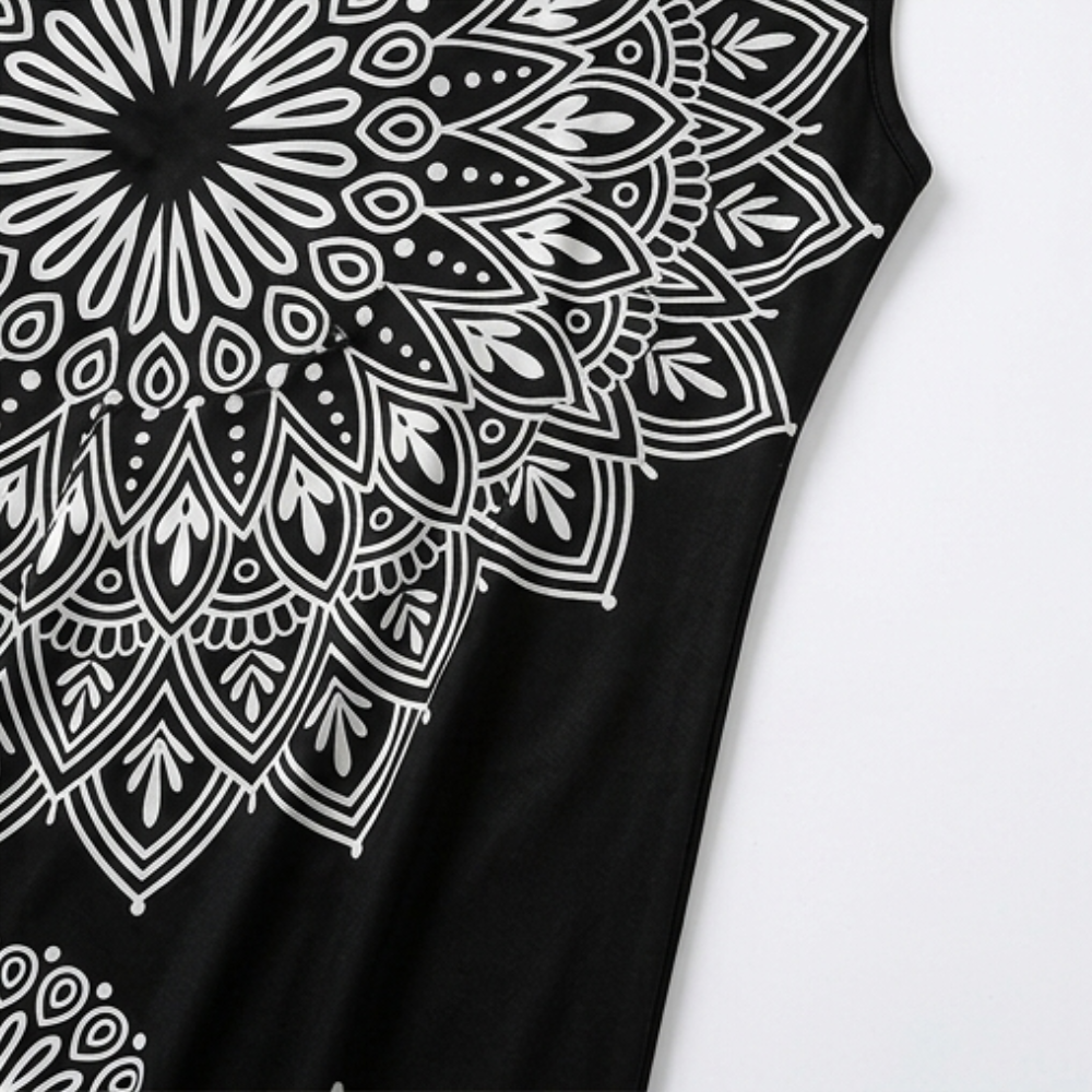 Mandara – Bohemian Mandala Maxi Dress