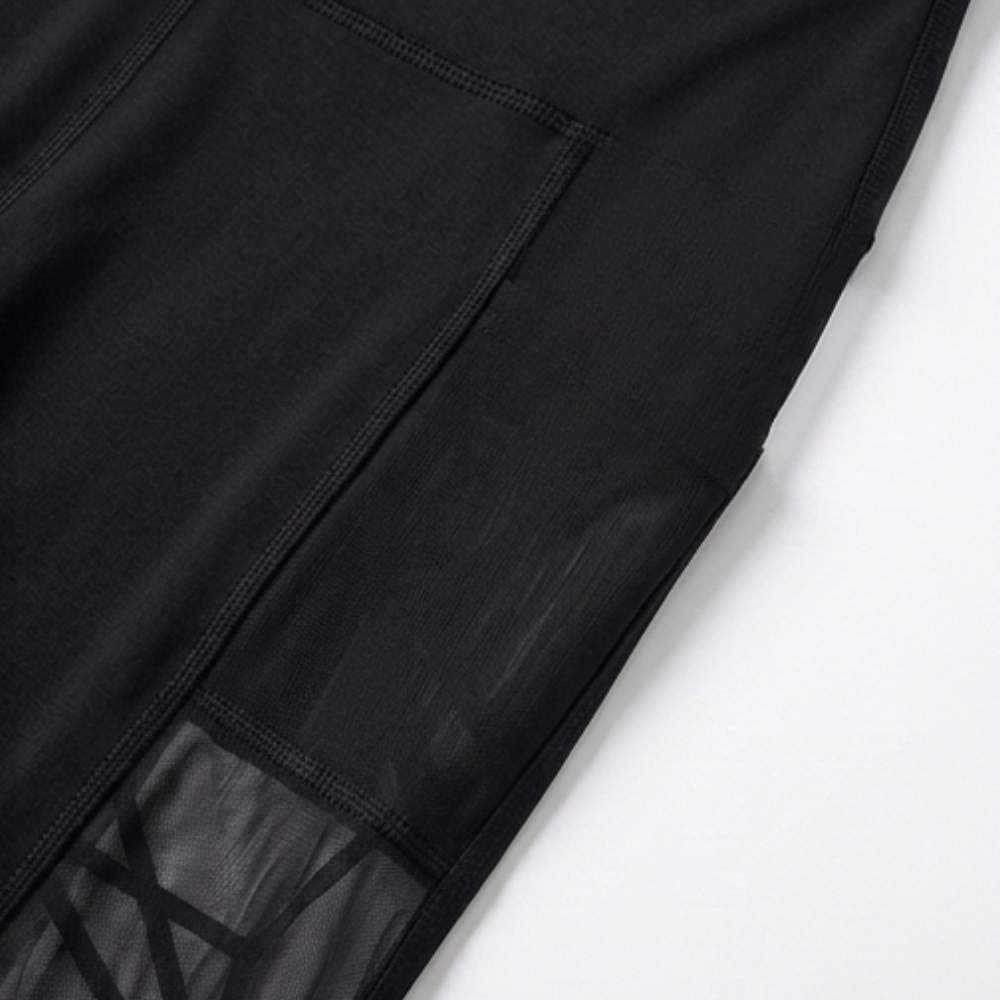Luxefit – High Waisted Mesh Leggings with Hidden Pocket