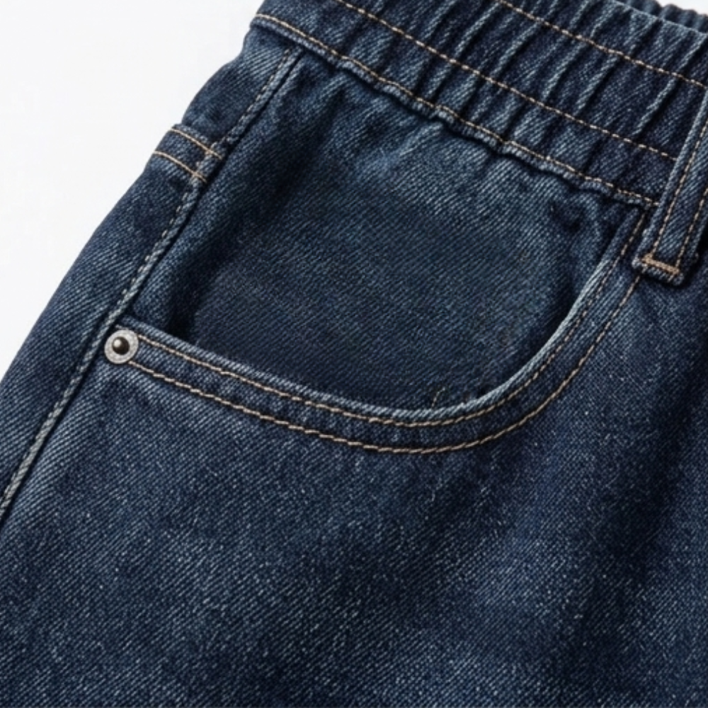 Velora – Drawstring Wide-Leg Comfort Jeans