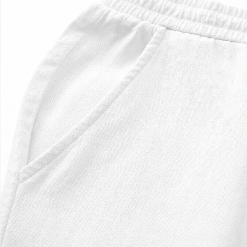 Lyriva™ – Women's Capri Pants with Drawstring Waist, Pockets and Button-Slit Hem