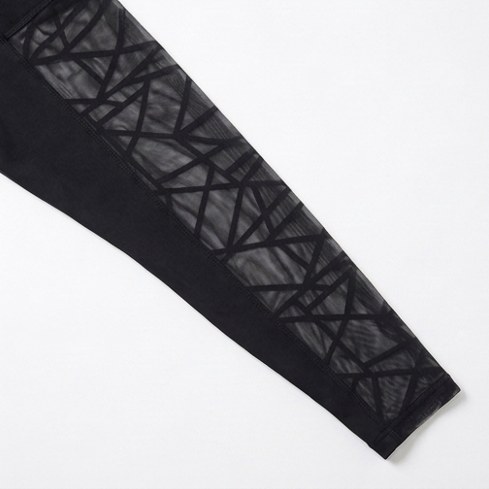 Luxefit – High Waisted Mesh Leggings with Hidden Pocket