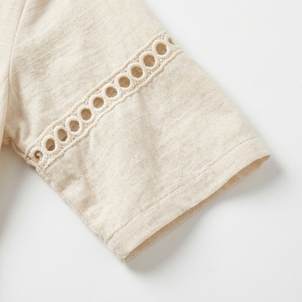 Solmera – Crochet Trim Midi Dress
