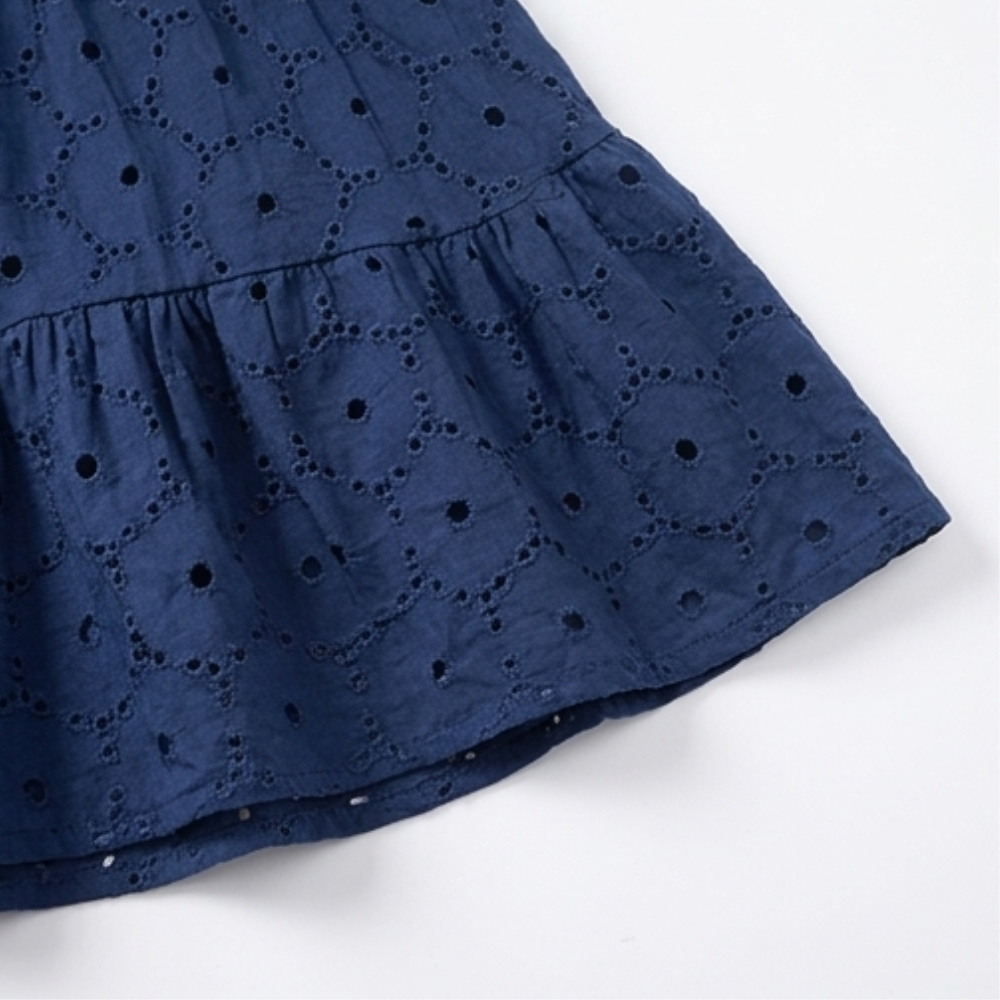 Solenne – Cotton Eyelet Summer Dress