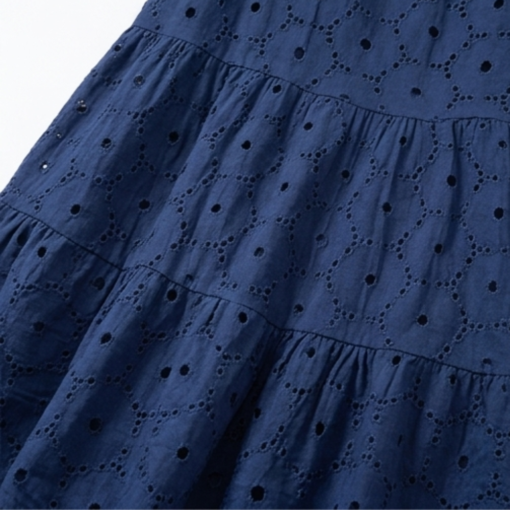 Solenne – Cotton Eyelet Summer Dress
