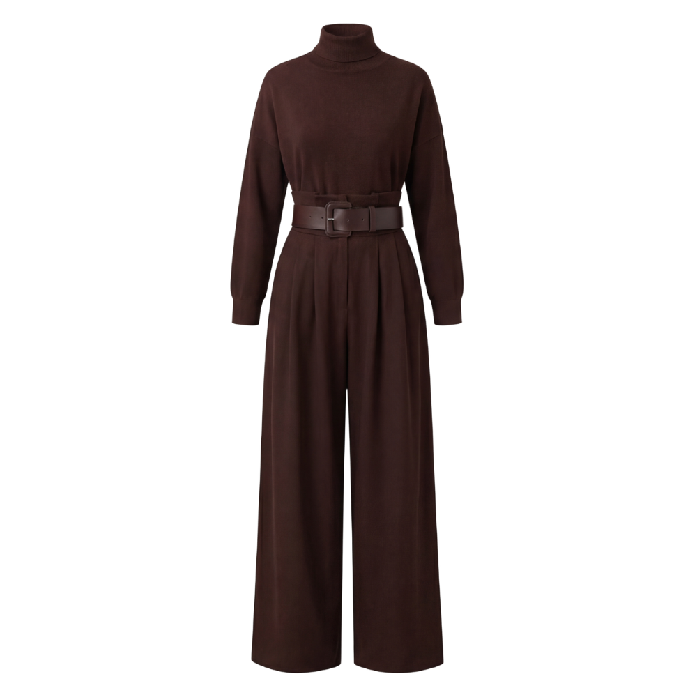 Vesaire – Belted Two Piece Matching Set