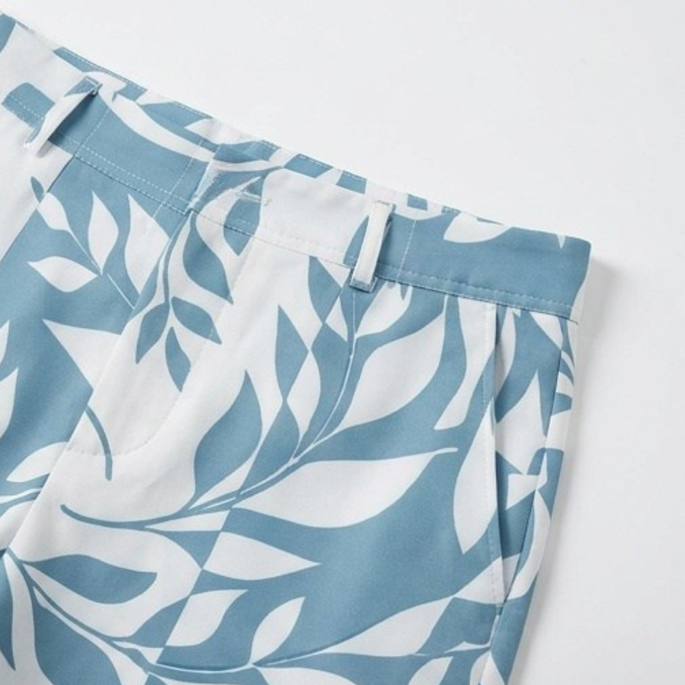 Verella – Women's Leaf Print 2-Piece Summer Set