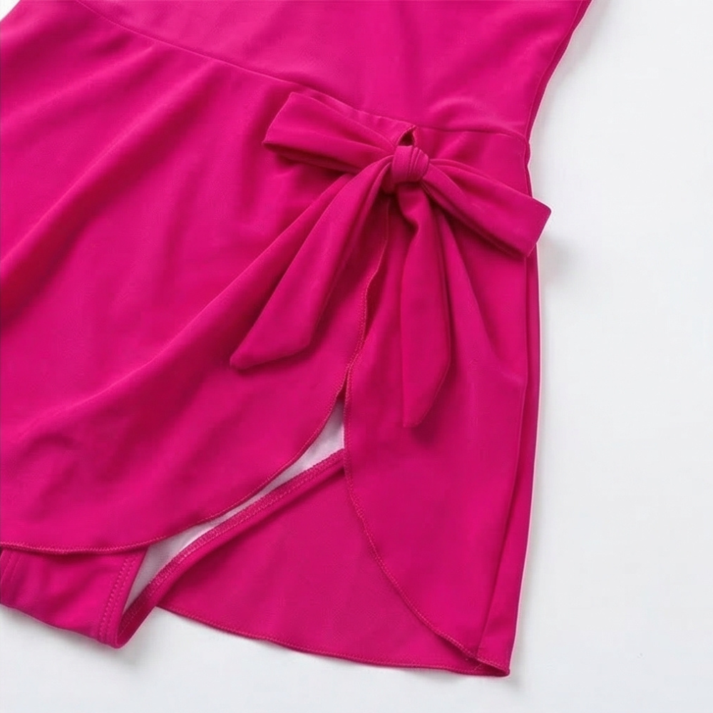 Shorala - Swimdress with Scalloped Neckline