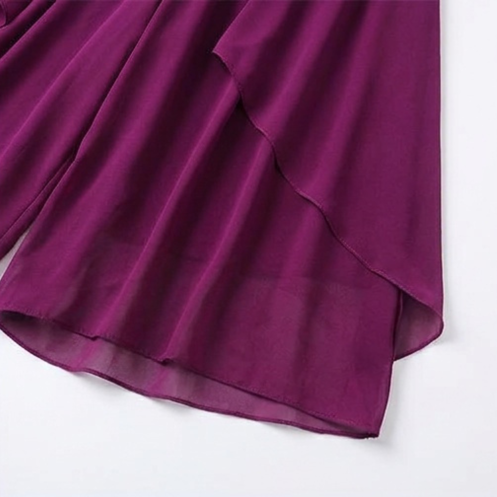 Sevella – Women's High-Waist Culottes with Skirt Drape