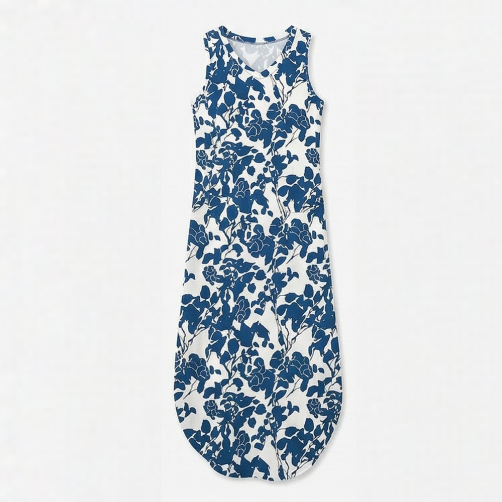 Vivara – Flowy V-Neck Maxi Dress with Pockets