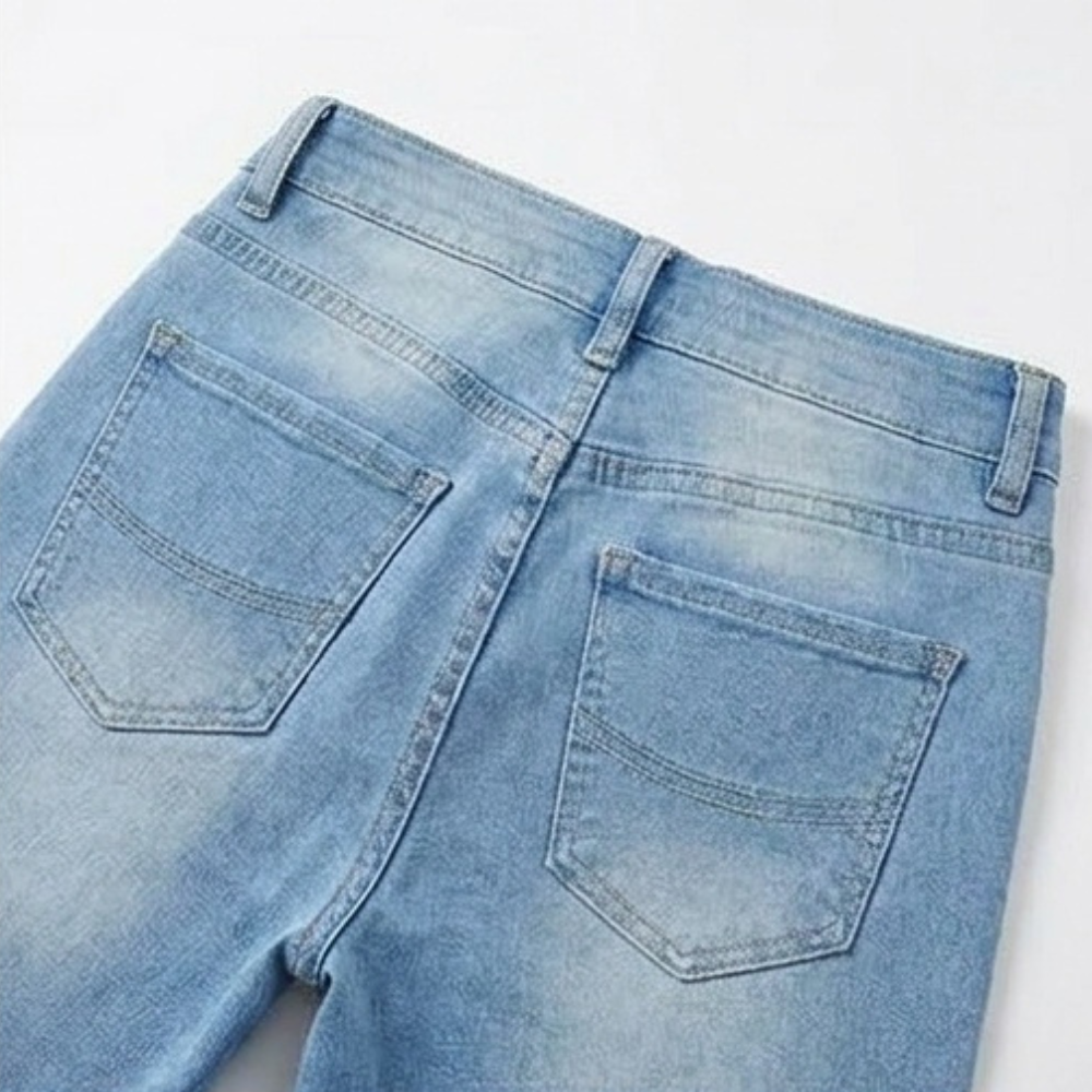 Velora – Women's Slimming High-Waist Capri Jeans