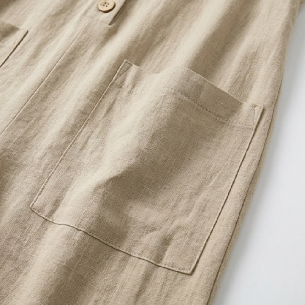 Solaine – Women's breezy button front jumpsuit