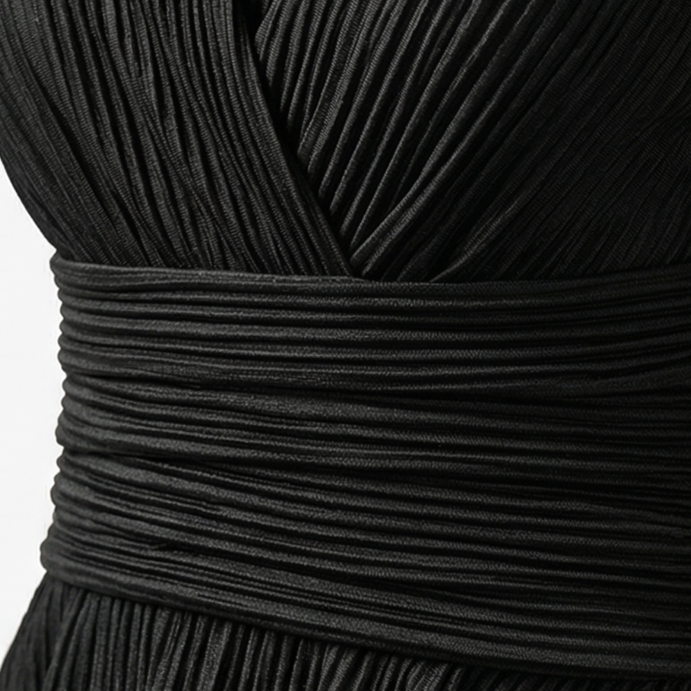 Vivara – Women's Pleated Peplum Set with Cinched Waist