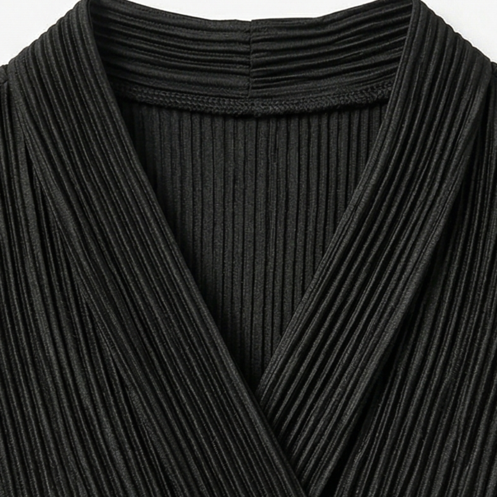 Vivara – Women's Pleated Peplum Set with Cinched Waist