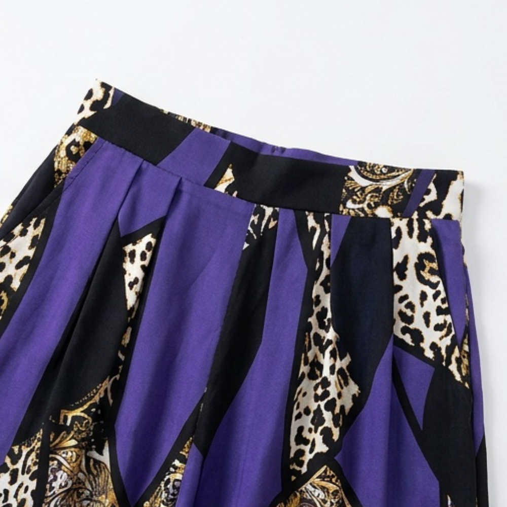 Mireya – Women's Bold Print Wide-Leg Two-Piece Set
