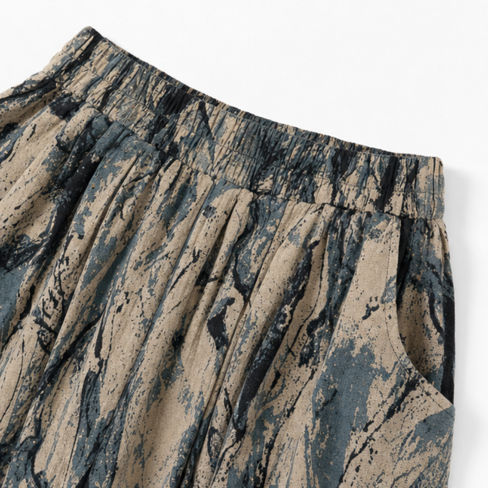 Florenza™ – Wide-Leg Flowy Summer Capri Pants with Elastic Waist & Pockets