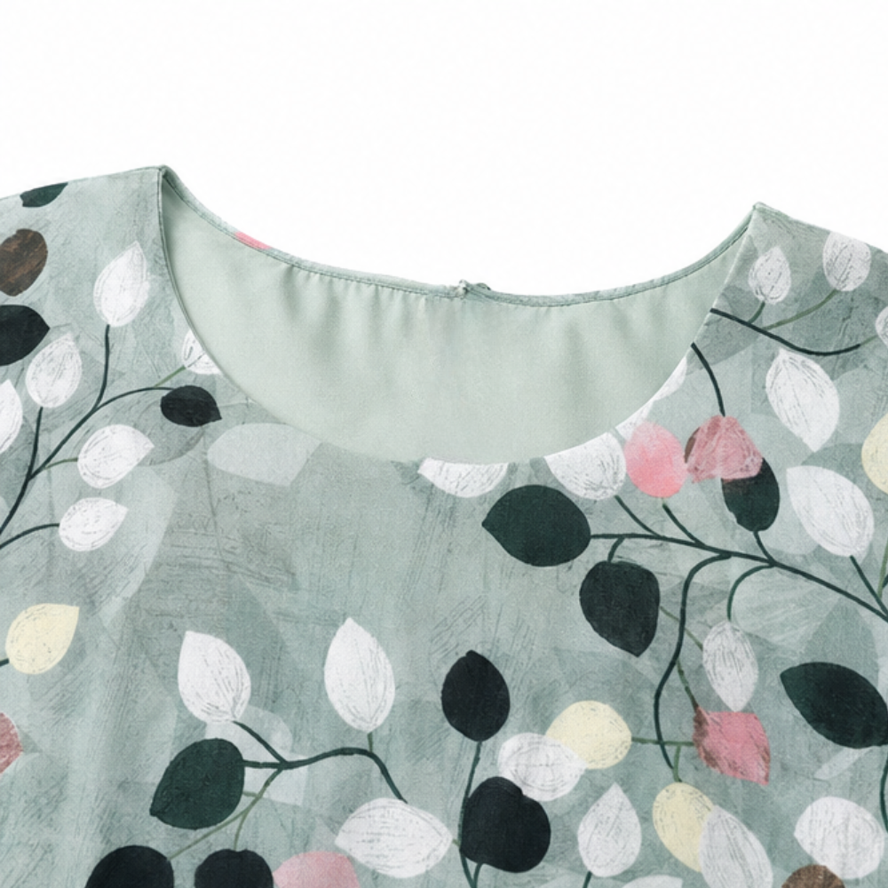 Marisella™ – Floral Midi Dress with Sheer Cardigan 2-Piece Set