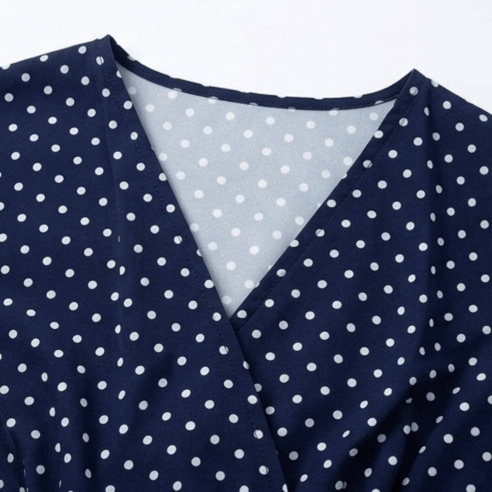 Lunessa – Women's Polka Dot Wide-Leg Jumpsuit