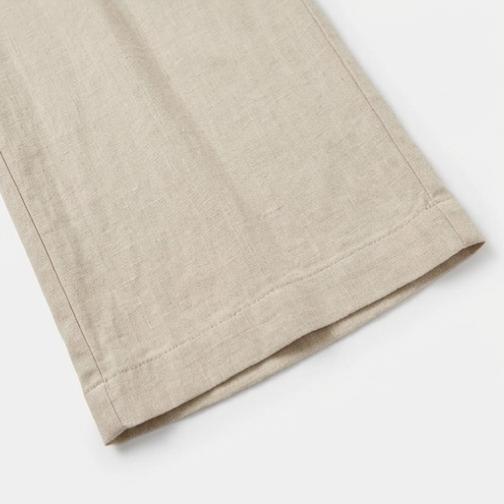 Linara – Women's Wide Leg Linen Look Drawstring Trousers