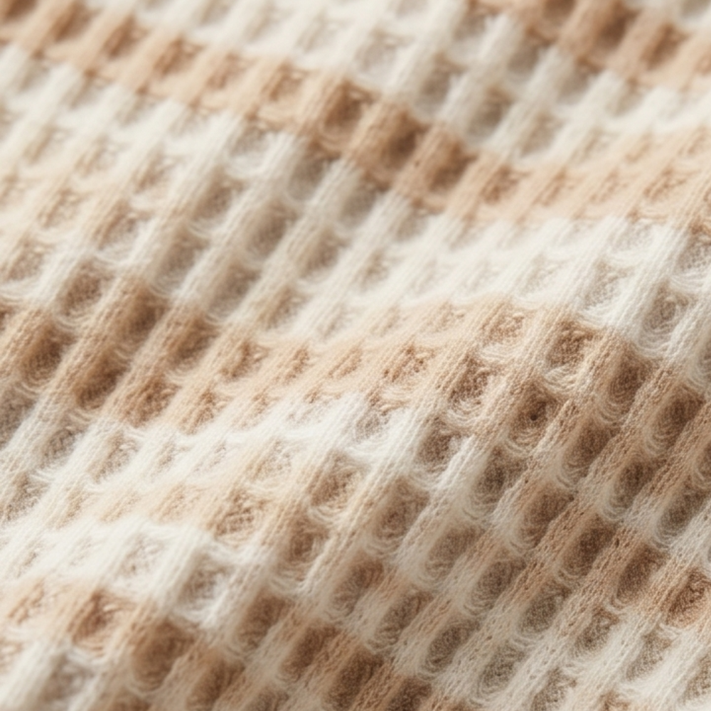 Seralune – Textured Knit Wide-Leg Trousers