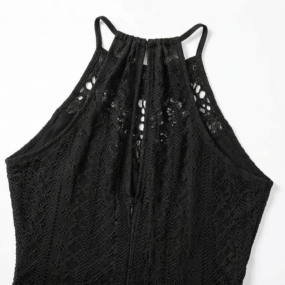 Vivara – Women's Lace Halterneck Maxi Dress