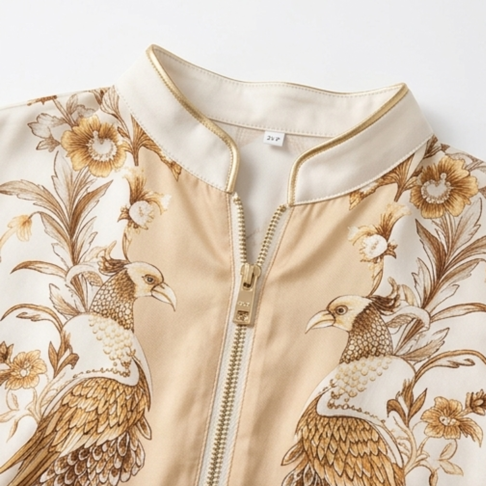 Vivara – Women's Floral Kimono Zip Up Set