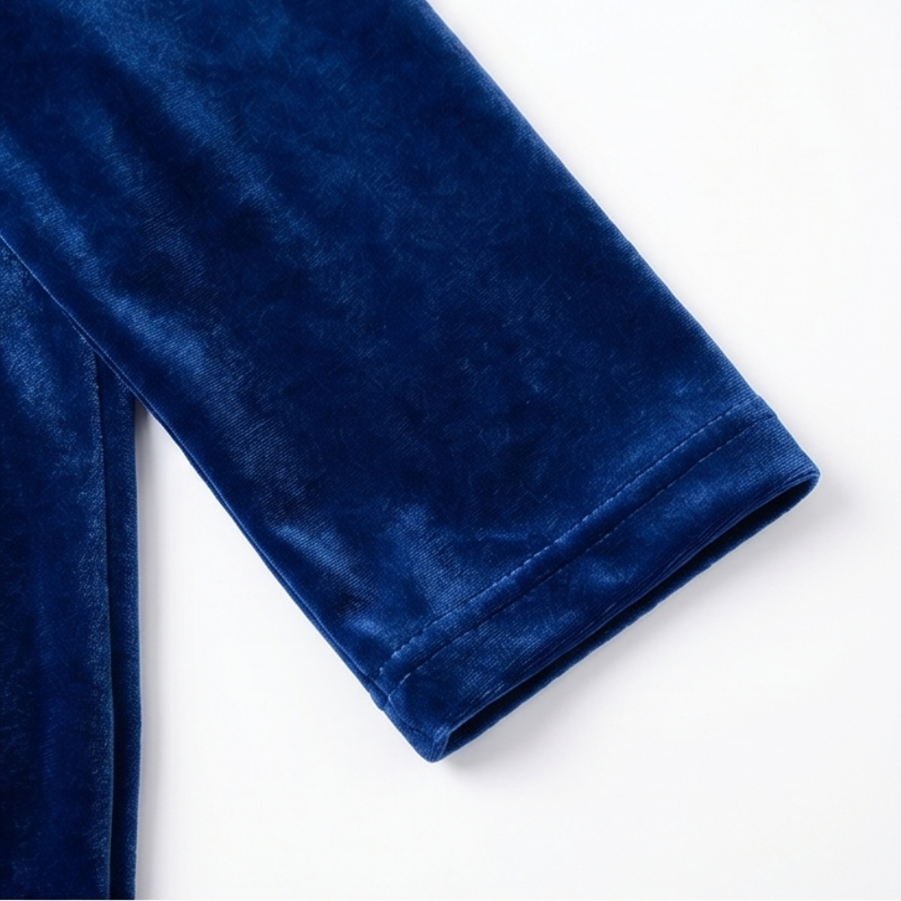 Sofelle – Women's Velvet Cocoon Midi Dress with Pockets