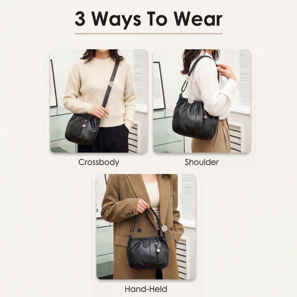 Velina – Soft Pleated Crossbody Bag