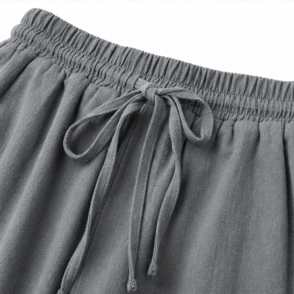 Calmara™ – Cropped Wide-Leg Drawstring Pants