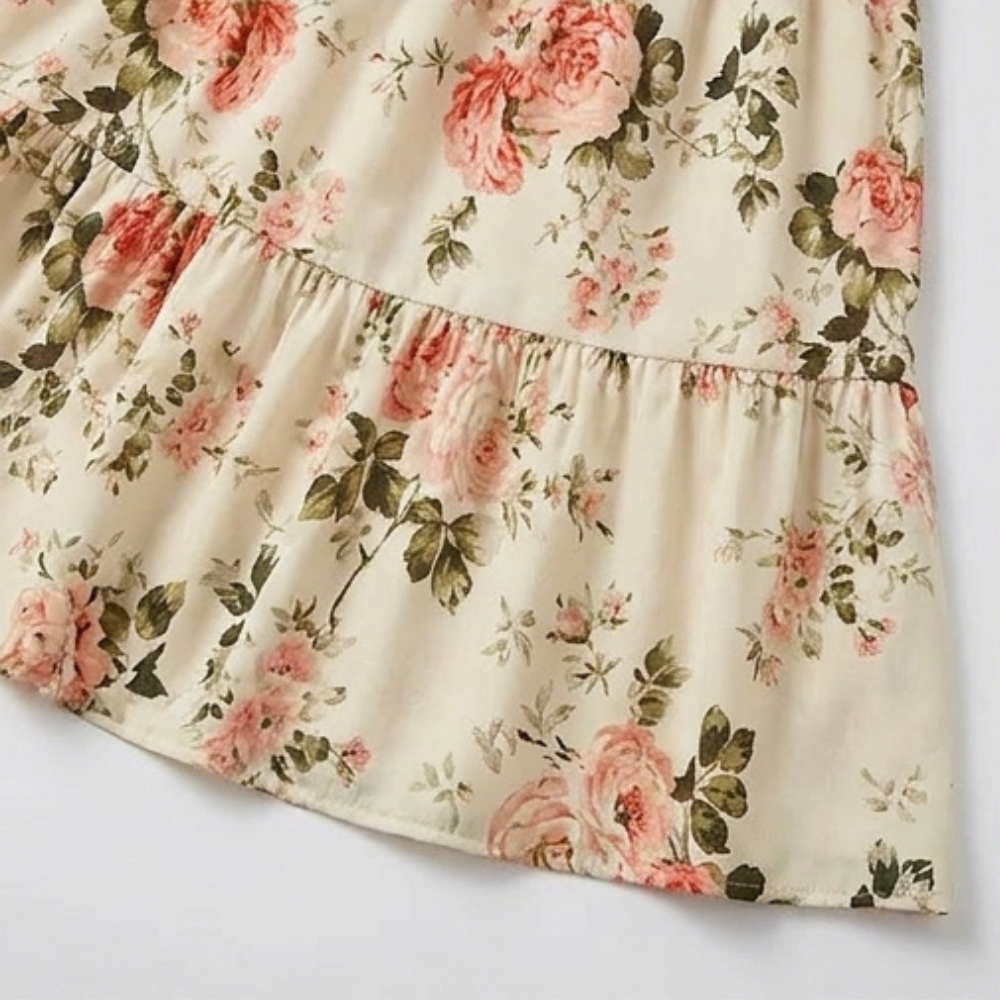 Florenza – Women's Smocked Floral Midi Dress