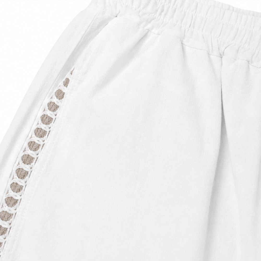 Lunava™ – Lace-Side Capri Pants for Women