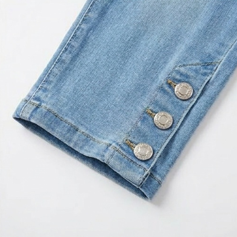 Velora – Women's Slimming High-Waist Capri Jeans